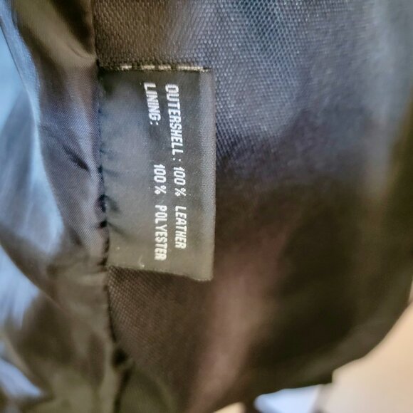 FMC Extreme black leather motorcycle vest - Picture 11 of 11